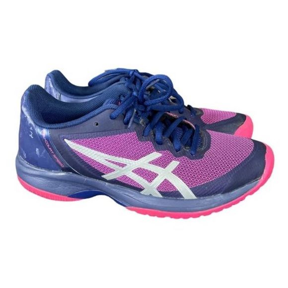 Asics Shoes - ASICS Gel-Court Speed Women's Tennis Shoes Blue Pink Size 11.5